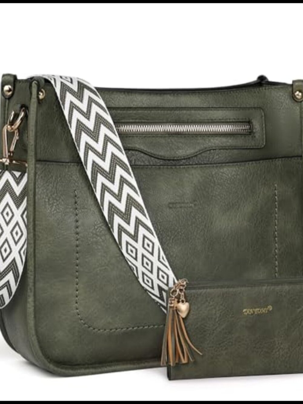 TANTOMI 2PCS Crossbody Bags for Women, PU Leather Purses Hobo Handbags
